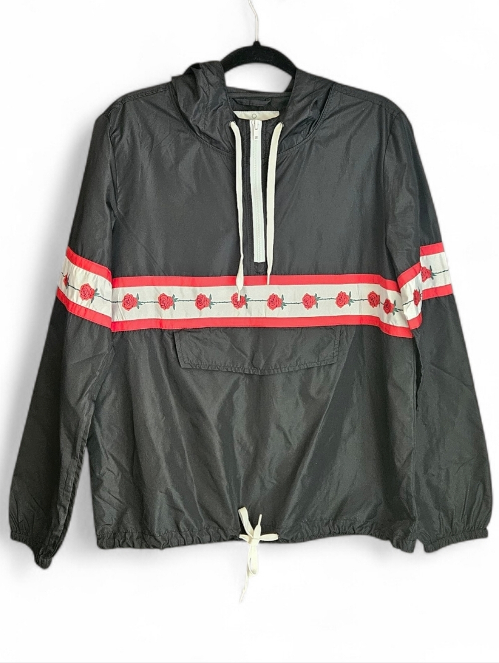 Empyre Keana Rose Black Windbreaker Jacket Large